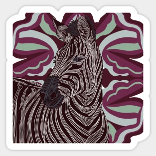 Modern Zebra Design Sticker